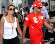 20.07.2008 Hockenheim, Germany, 
Rafaela Bassi (BRA), Girl Friend, Wife of Felipe Massa and Felipe Massa (BRA), Scuderia Ferrari - Formula 1 World Championship, Rd 10, German Grand Prix, Sunday - www.xpb.cc, EMail: info@xpb.cc - copy of publication required for printed pictures. Every used picture is fee-liable. © Copyright:  J. Wiessmann / Photo4 / xpb.cc - LEGAL NOTICE: THIS PICTURE IS NOT FOR ITALY