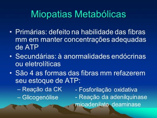 Miopatia Metabólica