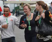 31.10.2008 Sao Paulo, Brazil, 
Nicholas Hamilton (GBR), Brother of Lewis Hamilton, McLaren Mercedes and Linda Hamilton (GBR), Step-mother (Centre) of Lewis Hamilton (GBR), McLaren Mercedes - Formula 1 World Championship, Rd 18, Brazilian Grand Prix, Friday - www.xpb.cc, EMail: info@xpb.cc - copy of publication required for printed pictures. Every used picture is fee-liable. © Copyright: Photo4 / xpb.cc - LEGAL NOTICE: THIS PICTURE IS NOT FOR ITALY