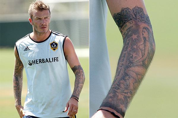 Nova Tatuagem de David Beckham