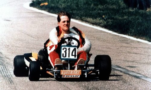 Schumacher Andando de Kart 